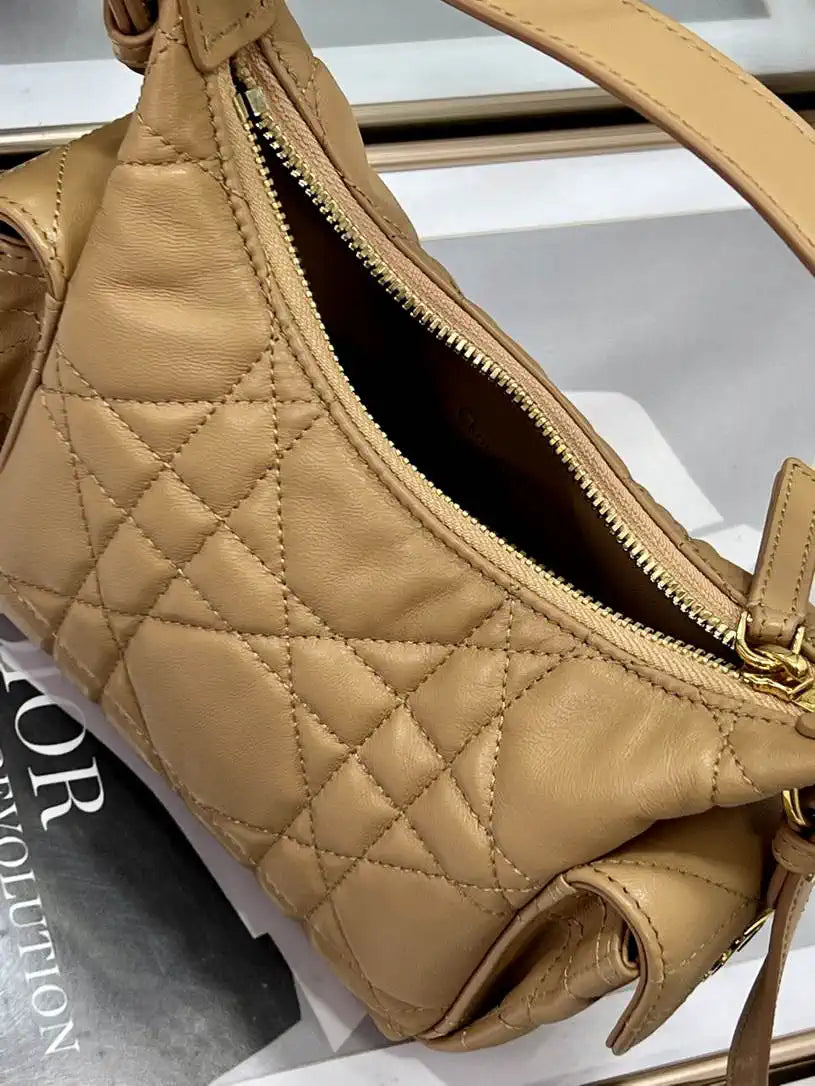 Dior S4312 D-Dream Mini Bag Caramel Macrocannage Lambskin