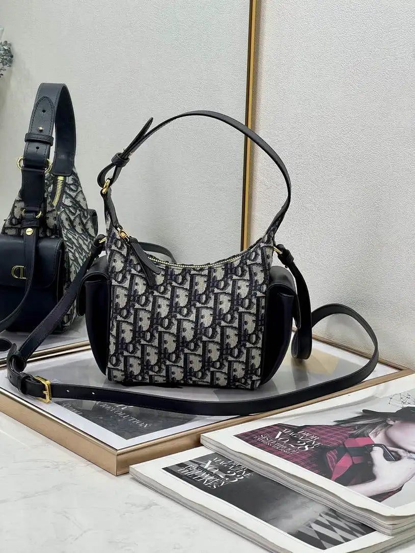 Dior S4312 D-Dream Mini Bag Blue Dior Oblique Jacquard
