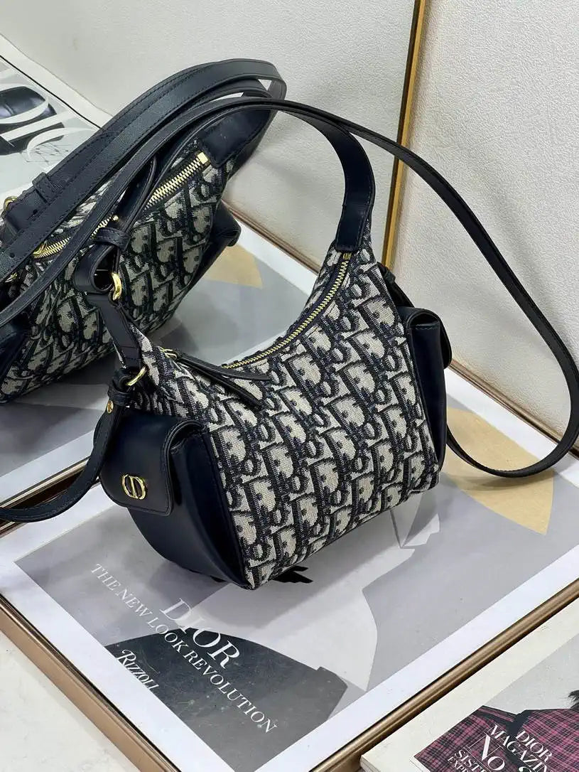 Dior S4312 D-Dream Mini Bag Blue Dior Oblique Jacquard