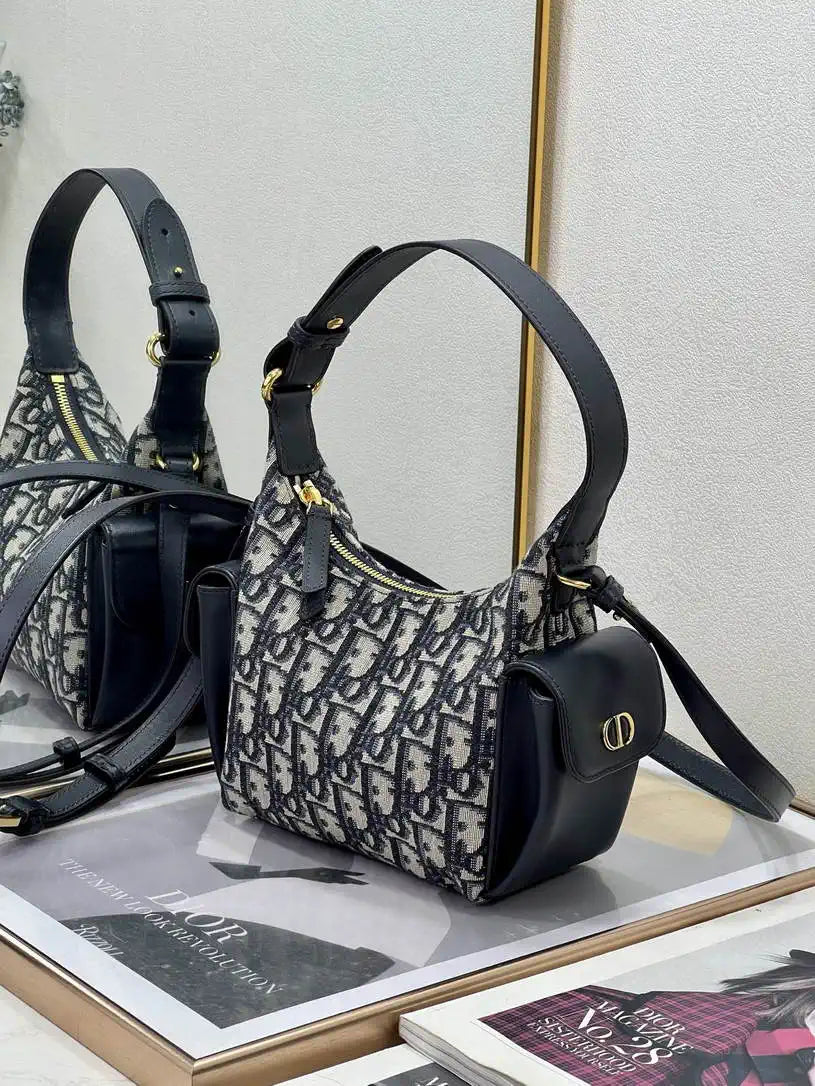 Dior S4312 D-Dream Mini Bag Blue Dior Oblique Jacquard