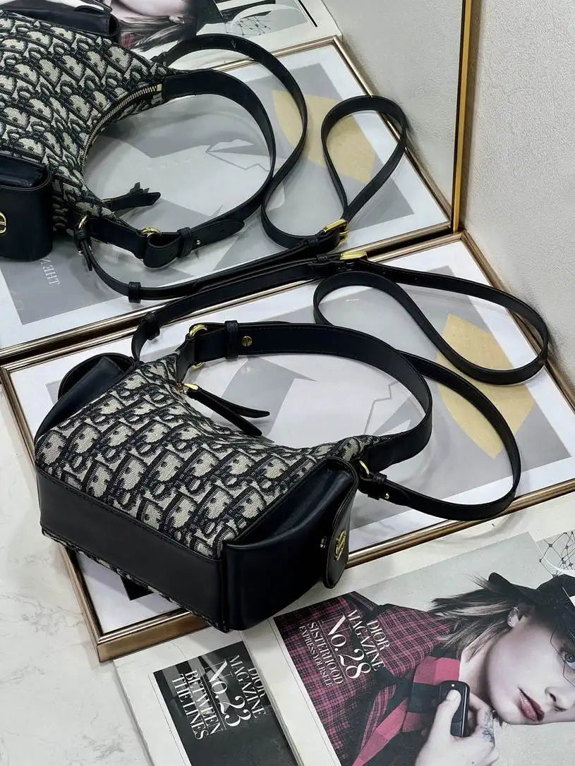 Dior S4312 D-Dream Mini Bag Blue Dior Oblique Jacquard