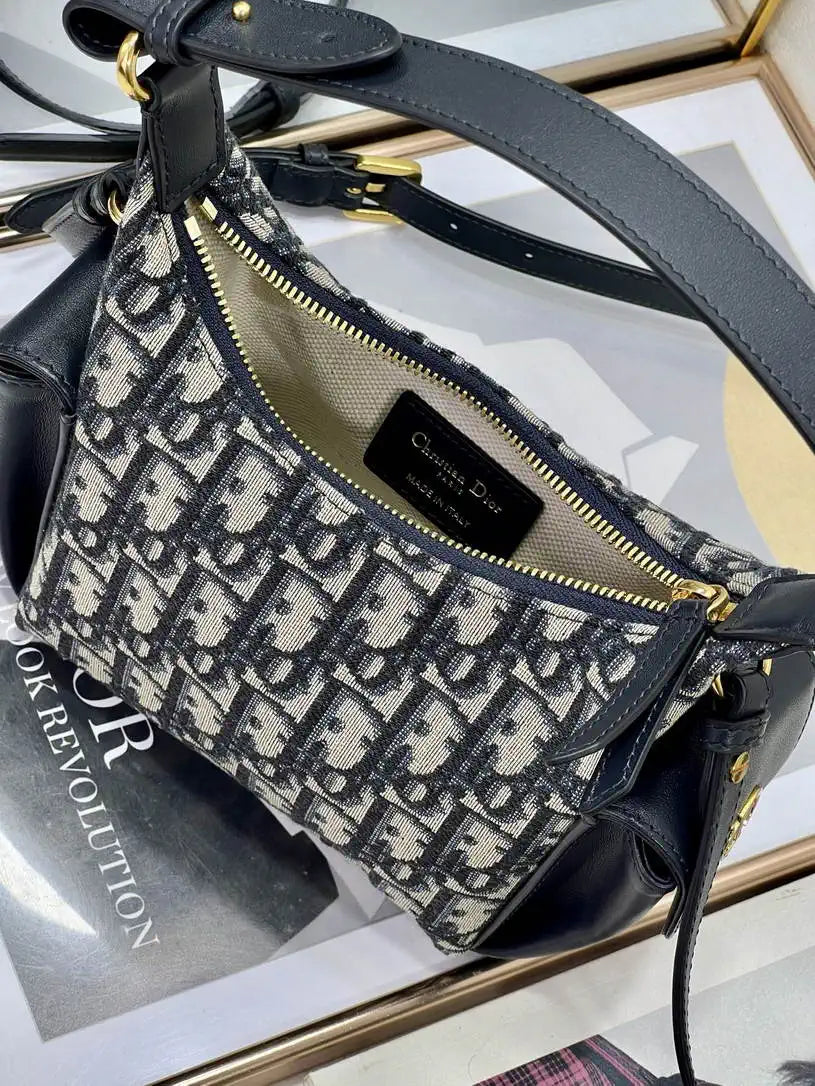 Dior S4312 D-Dream Mini Bag Blue Dior Oblique Jacquard