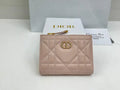 Dior S5173 Caro Dahlia Wallet Ligth Pink Supple Cannage Calfskin