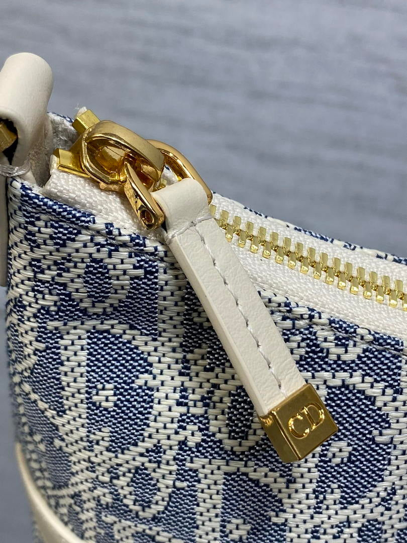 Dior S5232 Miss Caro Diorling Mini Bag Oblique print and light biscuit-colored smooth cowhide leather