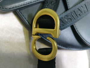 Dior Saddle Belt Bag S5632 Black Goat leather - Default Title - View 5