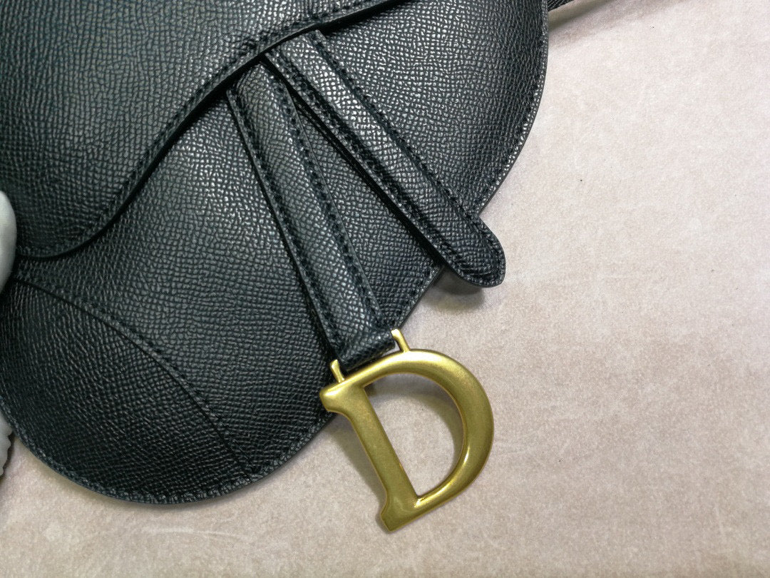 Dior Saddle Belt Bag S5632 Black grained calfskin - Default Title - View 4