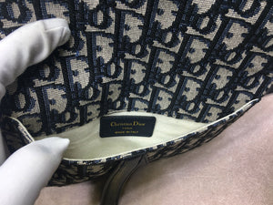 Dior Saddle Belt Bag S5632 Blue Dior Oblique Jacquard - Default Title - View 7