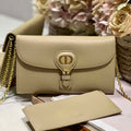 Dior S5703 Bobby EAST-WEST Pouch With Chain Apricot Smooth Calfskin - Default Title - View 1
