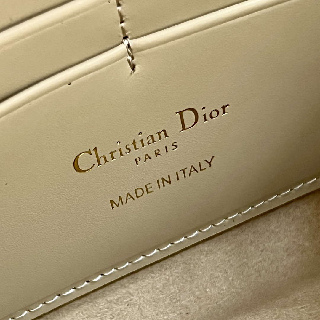 Dior S5703 Bobby EAST-WEST Pouch With Chain Apricot Smooth Calfskin - Default Title - View 9