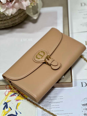 Dior S5703 Bobby EAST-WEST Pouch With Chain Caramel Beige Smooth Calfskin - Default Title - View 7