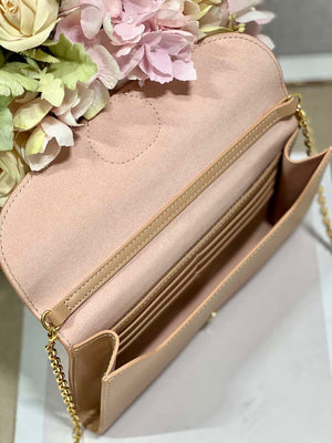 Dior S5703 Bobby EAST-WEST Pouch With Chain Caramel Beige Smooth Calfskin - Default Title - View 8