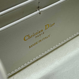 Dior S5703 Bobby EAST-WEST Pouch With Chain White Smooth Calfskin - Default Title - View 9