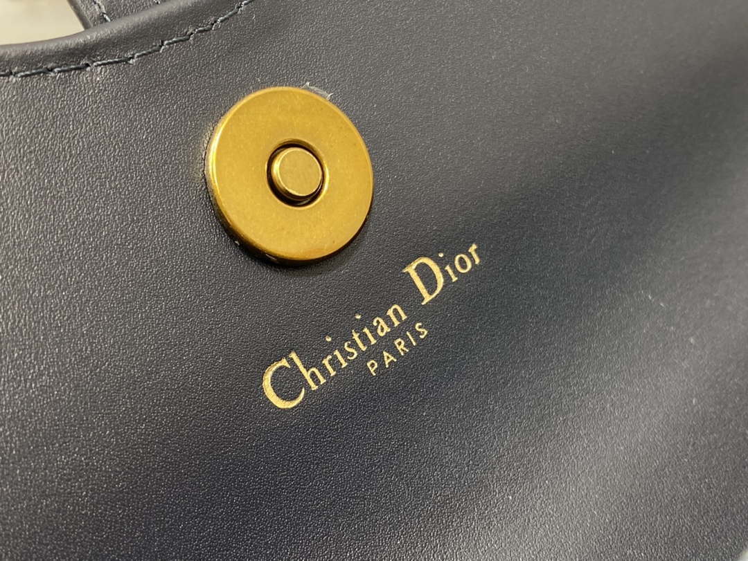 Dior S5907 Saddle Pouch with Chain Blue Denim Dior Oblique Jacquard M2026