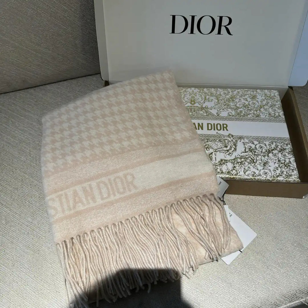 Dior Scarves Classic houndstooth scarf Cashmere  D63421