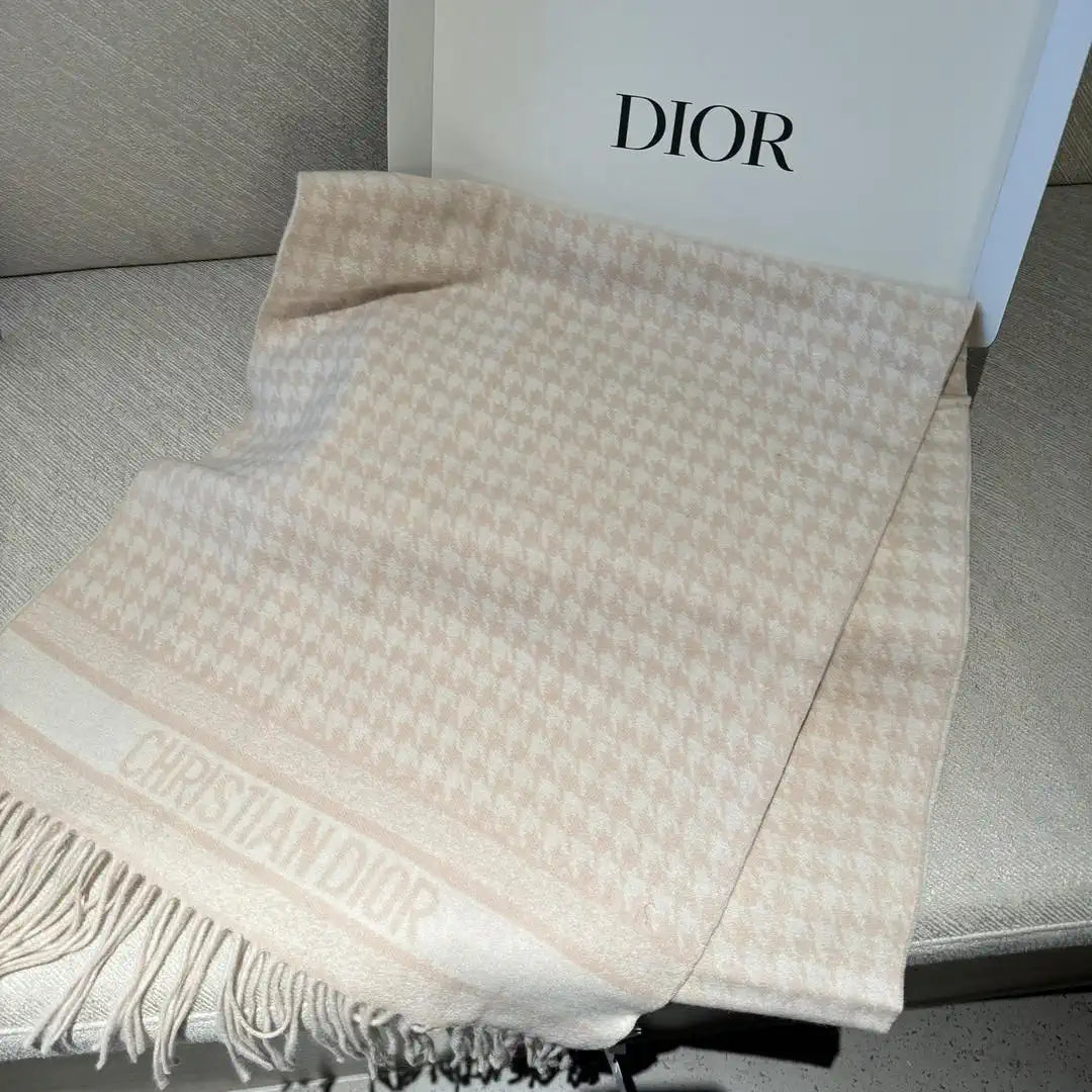 Dior Scarves Classic houndstooth scarf Cashmere  D63421