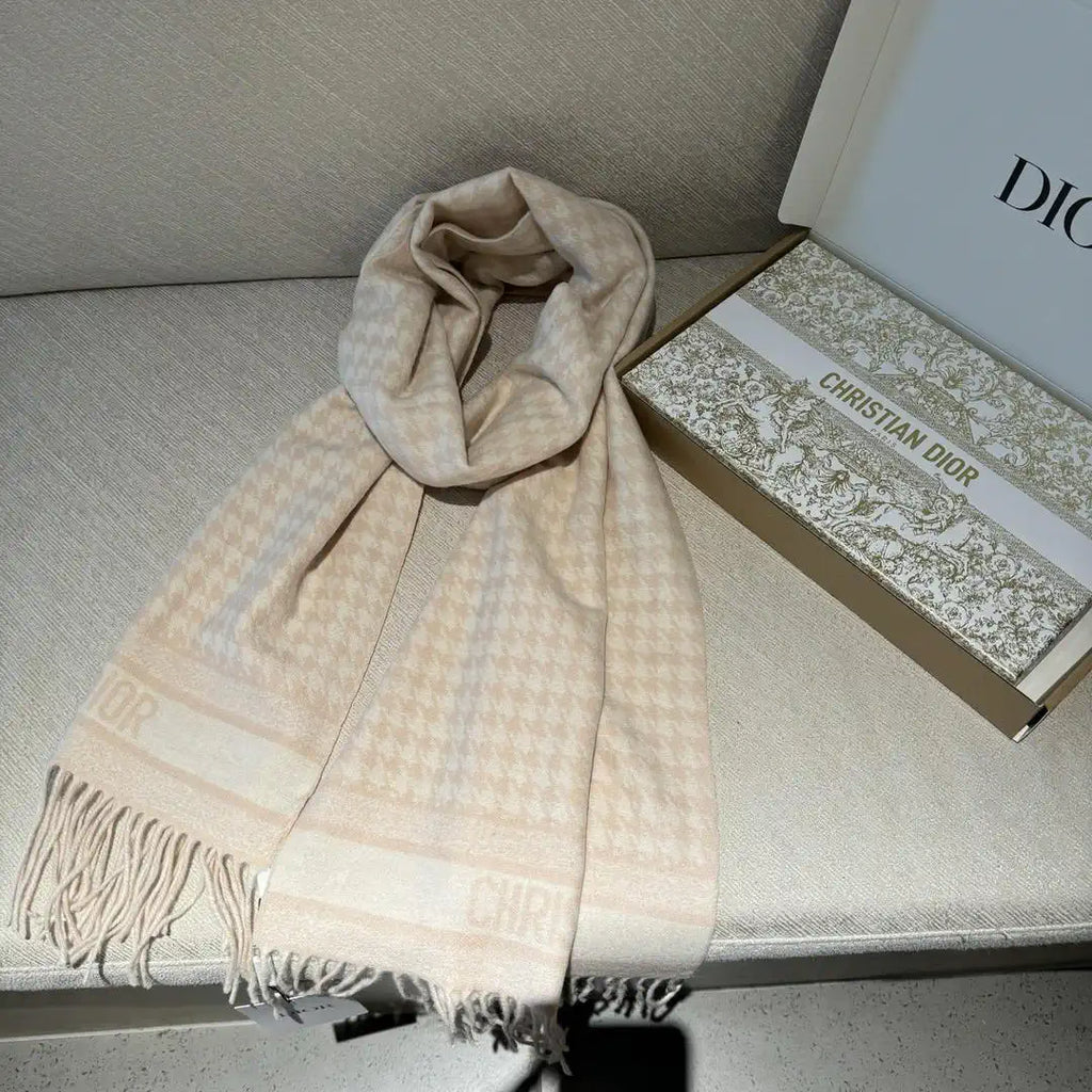 Dior Scarves Classic houndstooth scarf Cashmere  D63421