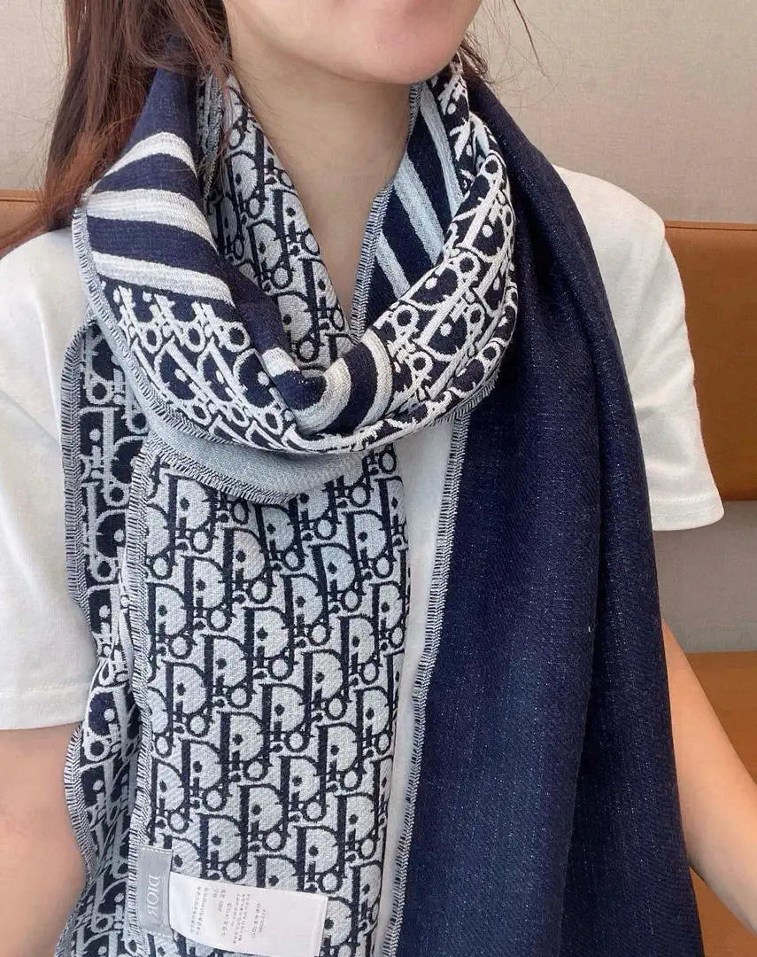 Dior Scarves Designer Double-sided Scarf  Cashmere D63413
