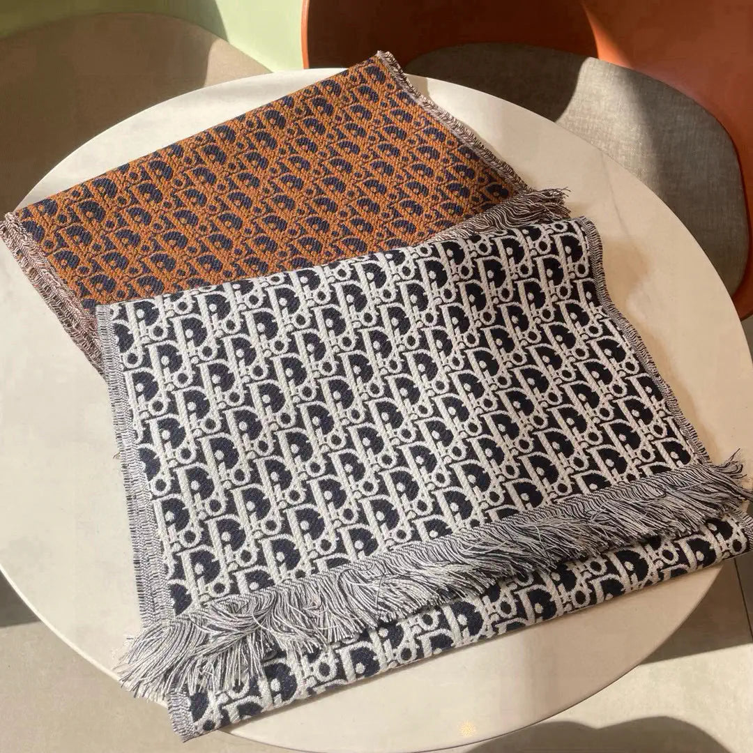Dior Scarves Designer Double-sided Scarf  Cashmere D63413