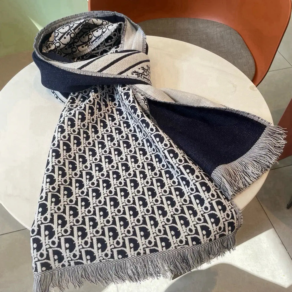 Dior Scarves Designer Double-sided Scarf  Cashmere D63413