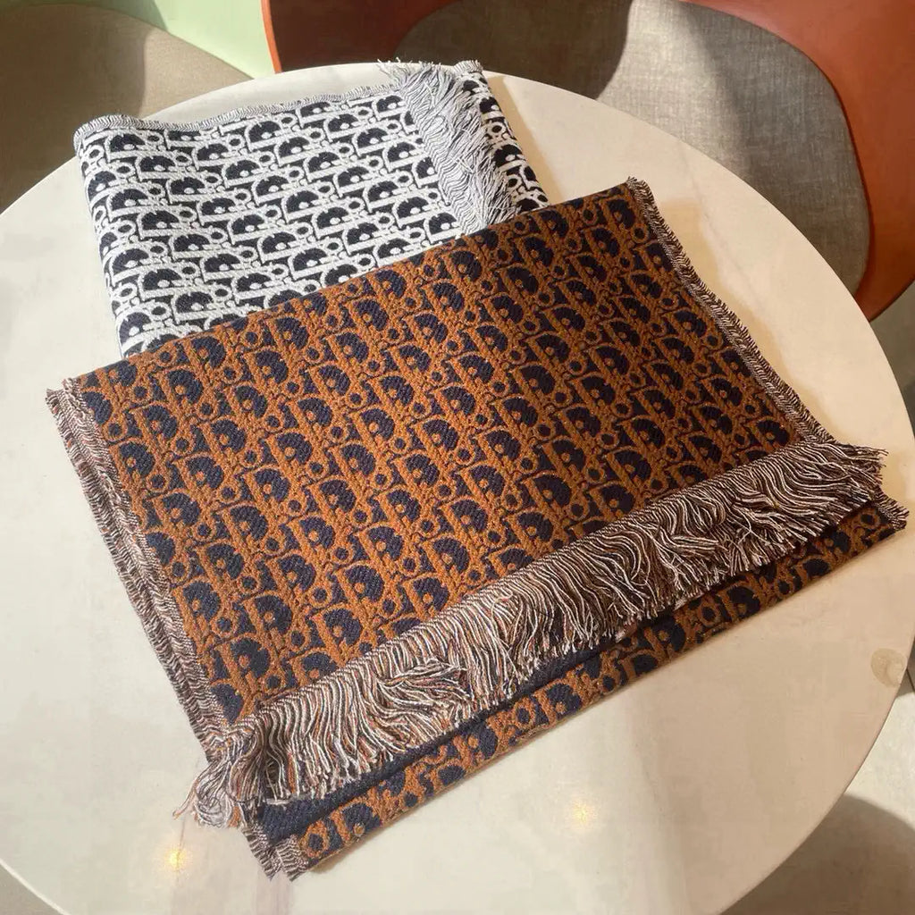 Dior Scarves Designer Double-sided Scarf  Cashmere D63414