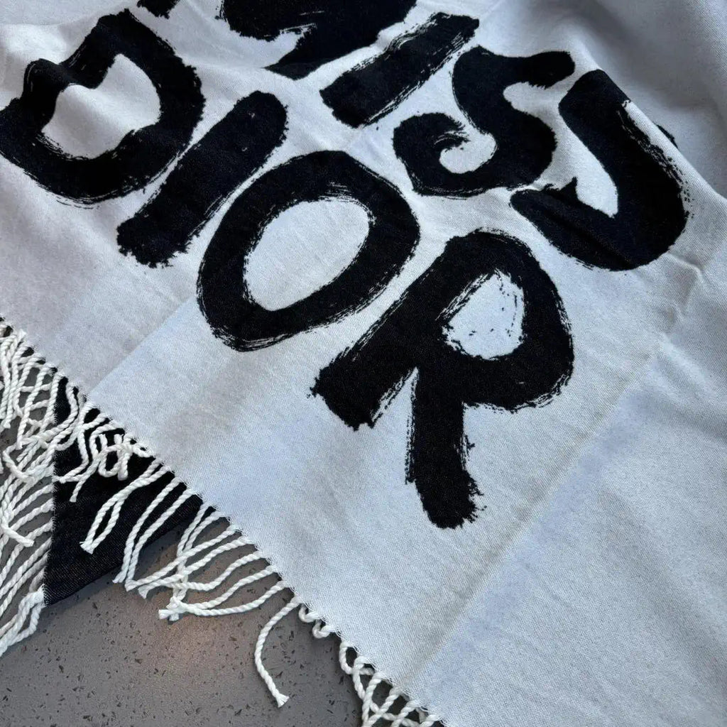 Dior Scarves Designer Letter cloak Wool Cashmere D63412