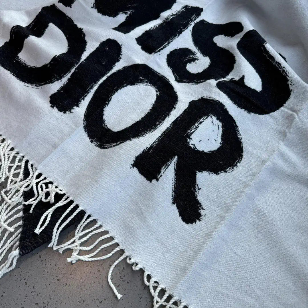 Dior Scarves Designer Letter cloak Wool Cashmere D63412