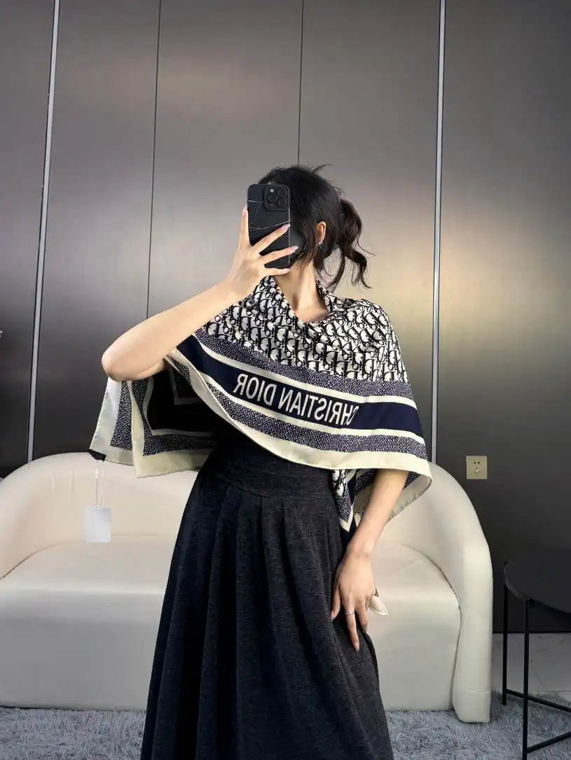 Dior Scarves Designer Obique Jacquard Scarf D63301