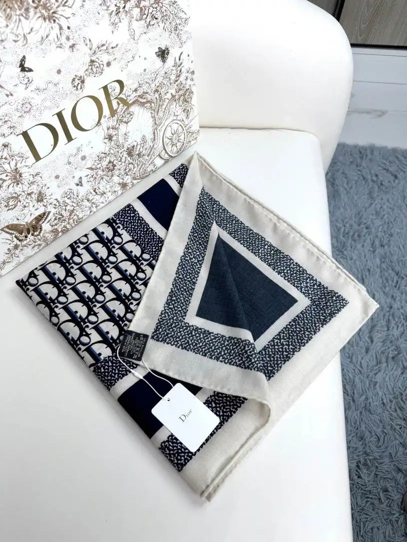 Dior Scarves Designer Obique Jacquard Scarf D63301