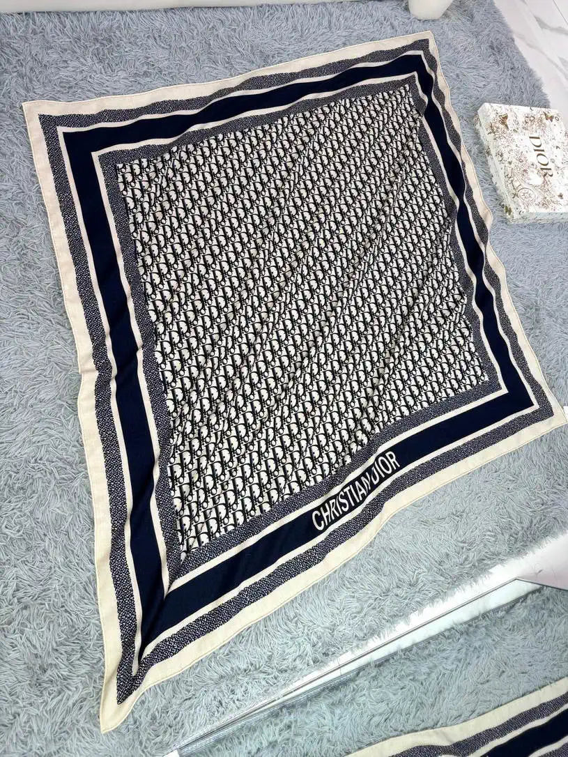 Dior Scarves Designer Obique Jacquard Scarf D63301