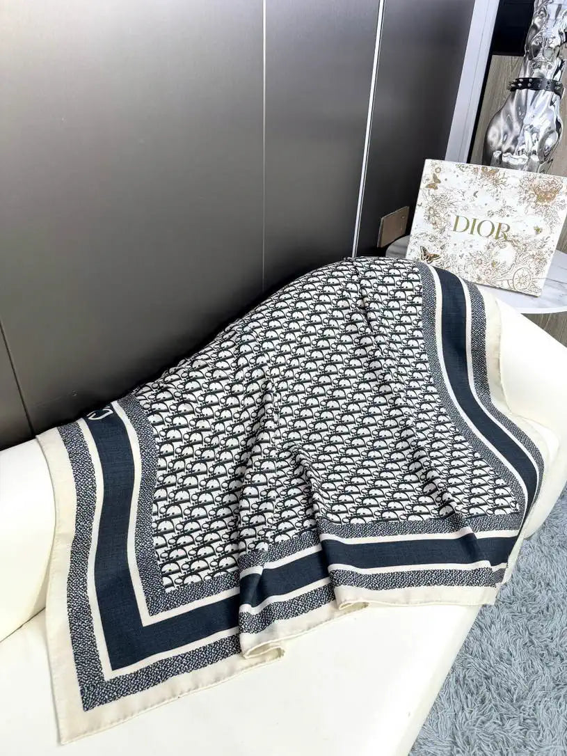 Dior Scarves Designer Obique Jacquard Scarf D63301
