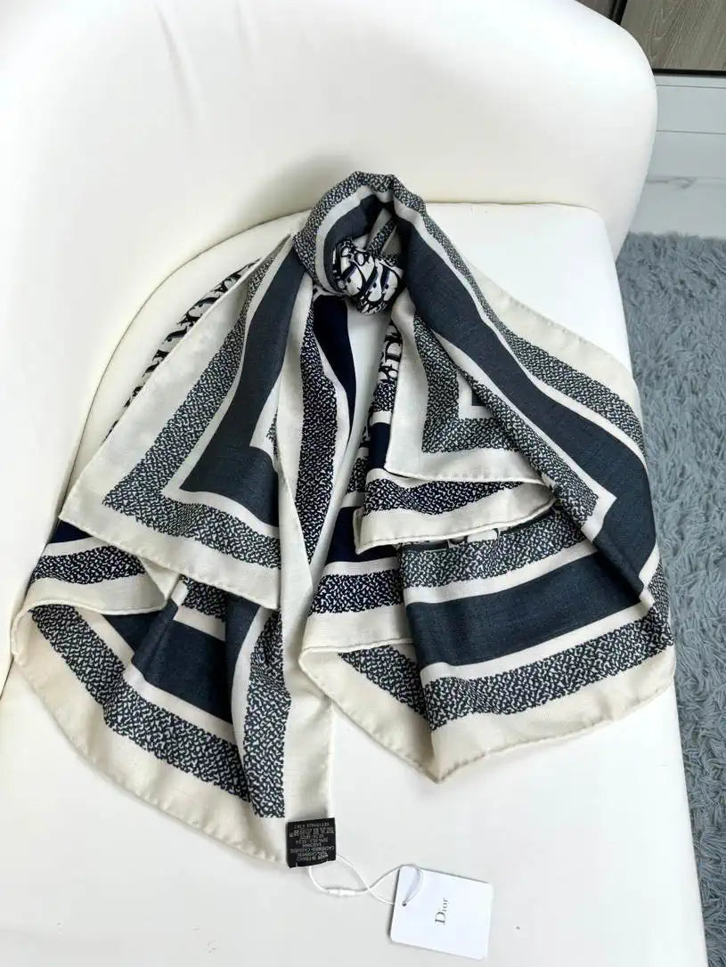 Dior Scarves Designer Obique Jacquard Scarf D63301