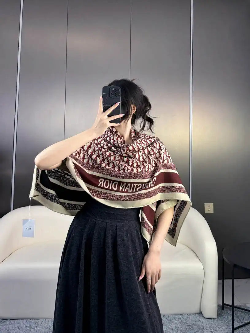 Dior Scarves Designer Obique Jacquard Scarf D63301
