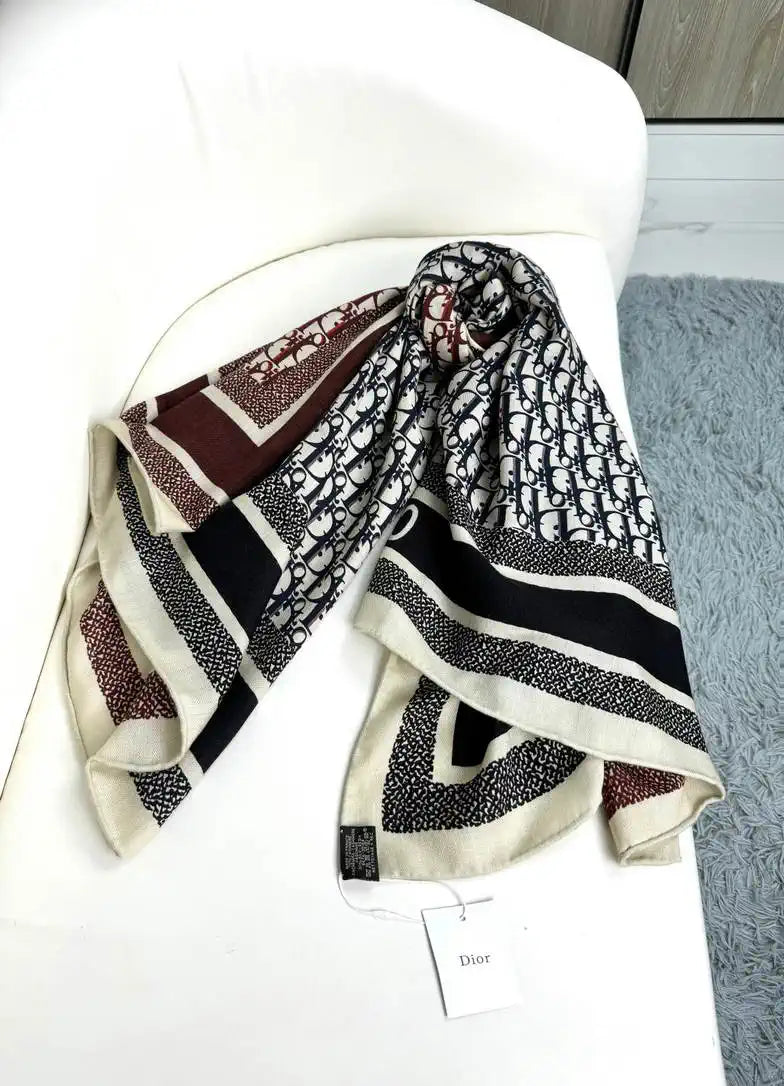 Dior Scarves Designer Obique Jacquard Scarf D63302