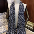 Dior Scarves Designer Scarf  Cashmere knitted D63400
