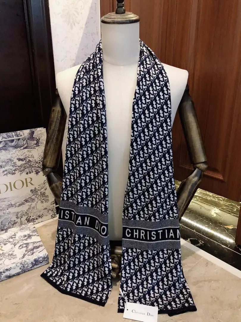 Dior Scarves Designer Scarf  Cashmere knitted D63400