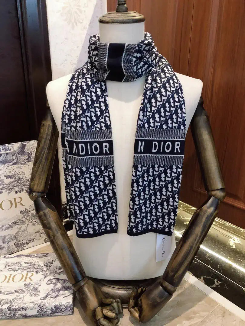 Dior Scarves Designer Scarf  Cashmere knitted D63400