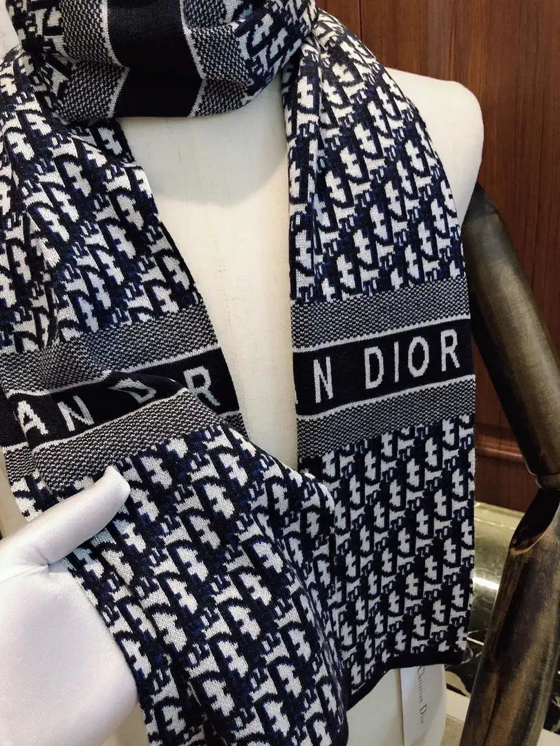 Dior Scarves Designer Scarf  Cashmere knitted D63400