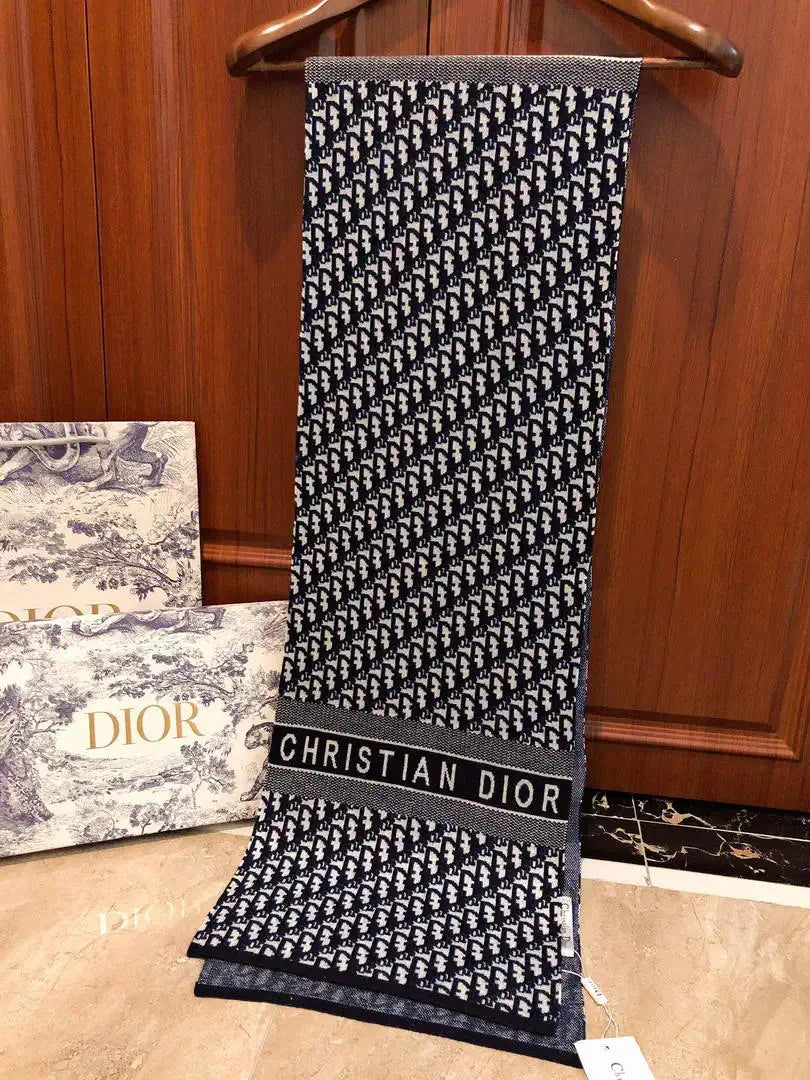 Dior Scarves Designer Scarf  Cashmere knitted D63400