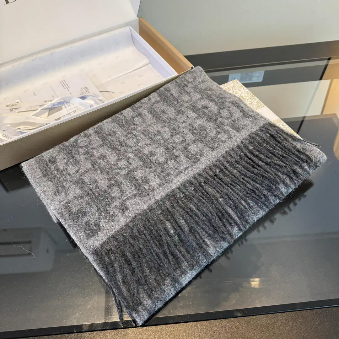 Dior Scarves Designer Scarf  Cashmere knitted D63401