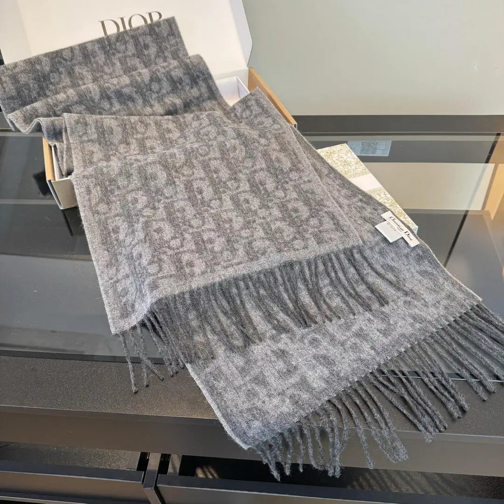 Dior Scarves Designer Scarf  Cashmere knitted D63401