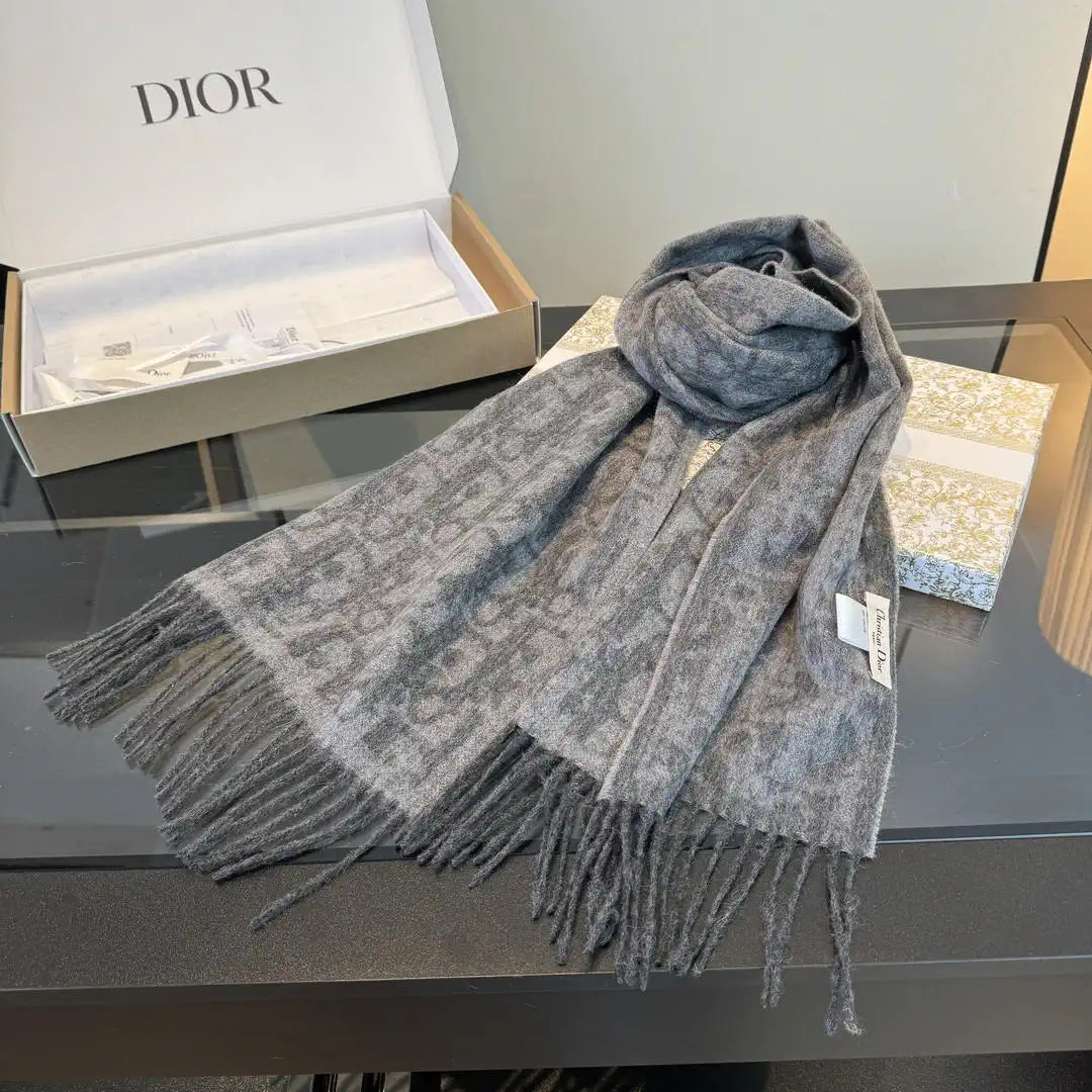 Dior Scarves Designer Scarf  Cashmere knitted D63401