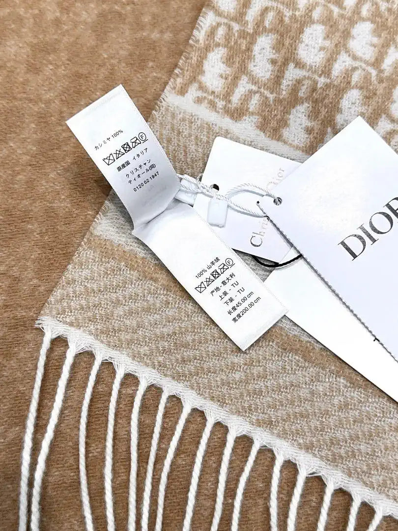 Dior Scarves Designer Scarf  Cashmere D63404