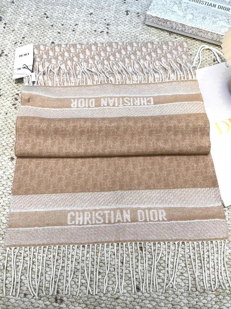 Dior Scarves Designer Scarf  Cashmere D63404