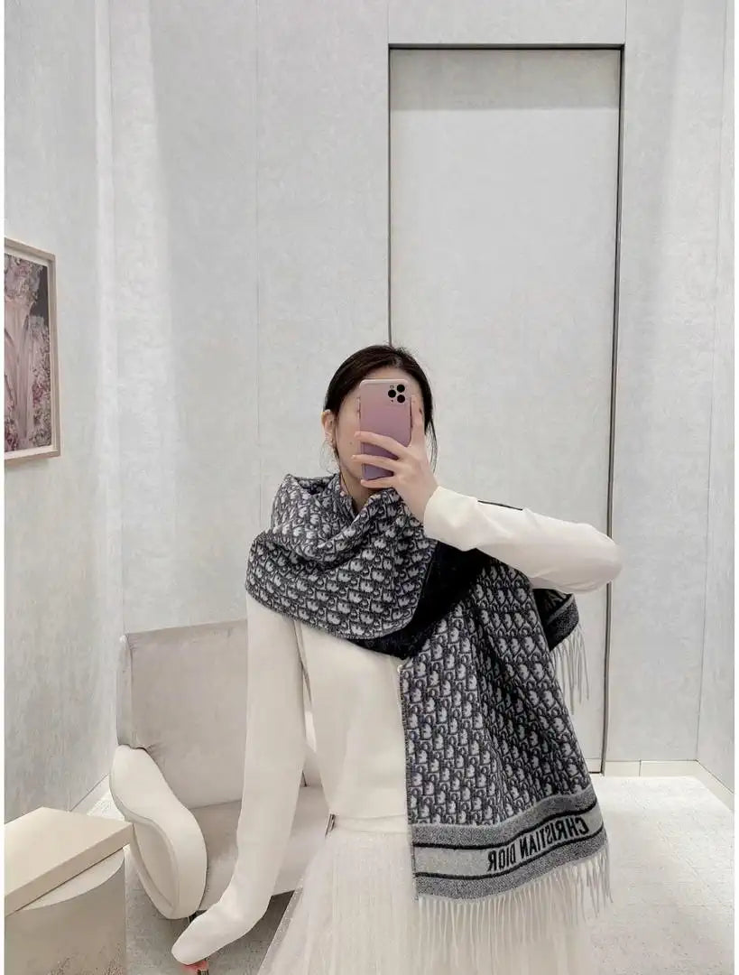 Dior Scarves Designer Scarf  Cashmere D63406