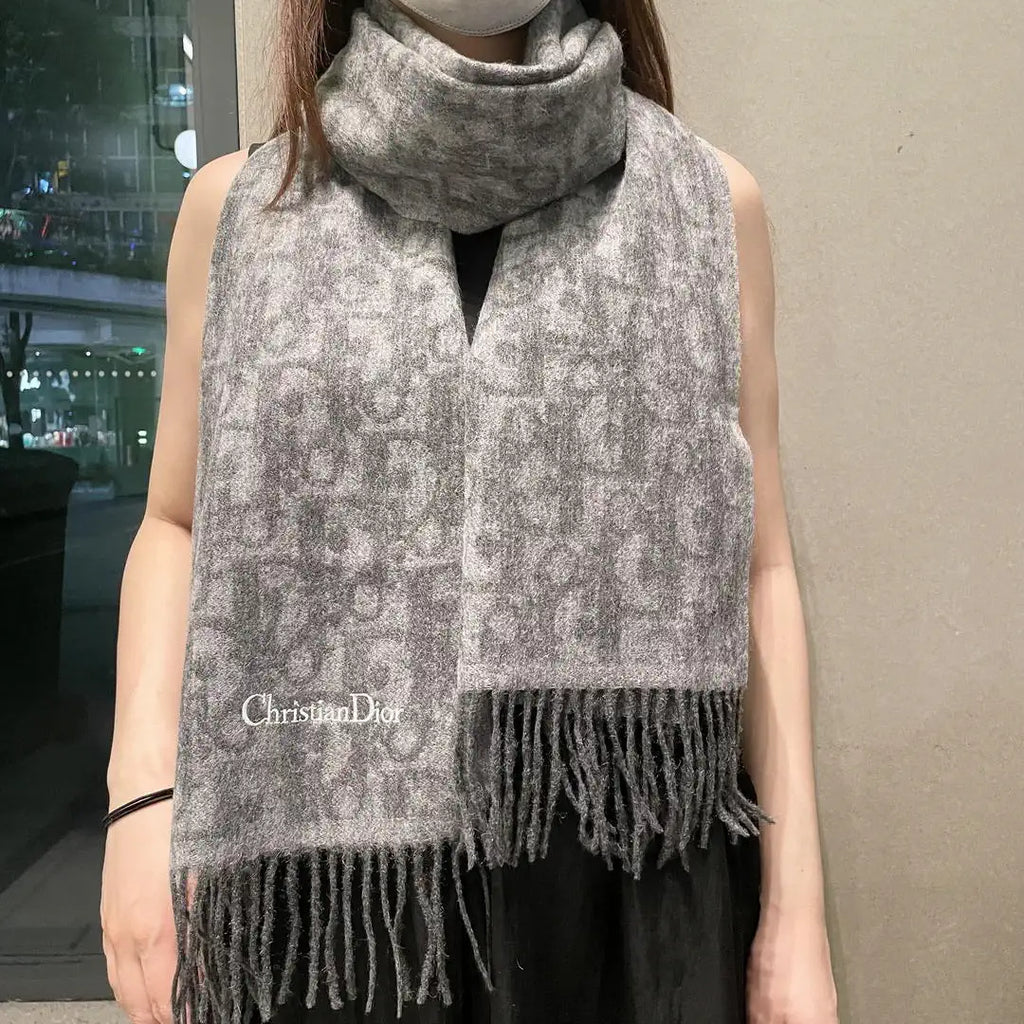 Dior Scarves Designer Scarf  Cashmere D63407