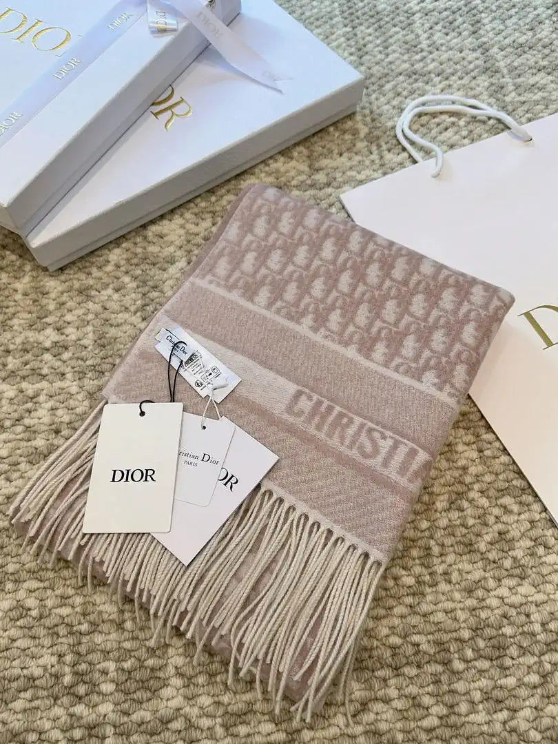 Dior Scarves Designer Scarf  Cashmere D63405