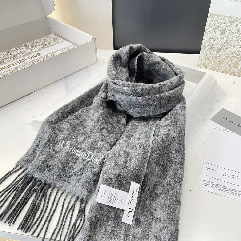 Dior Scarves Designer Scarf  Cashmere D63407