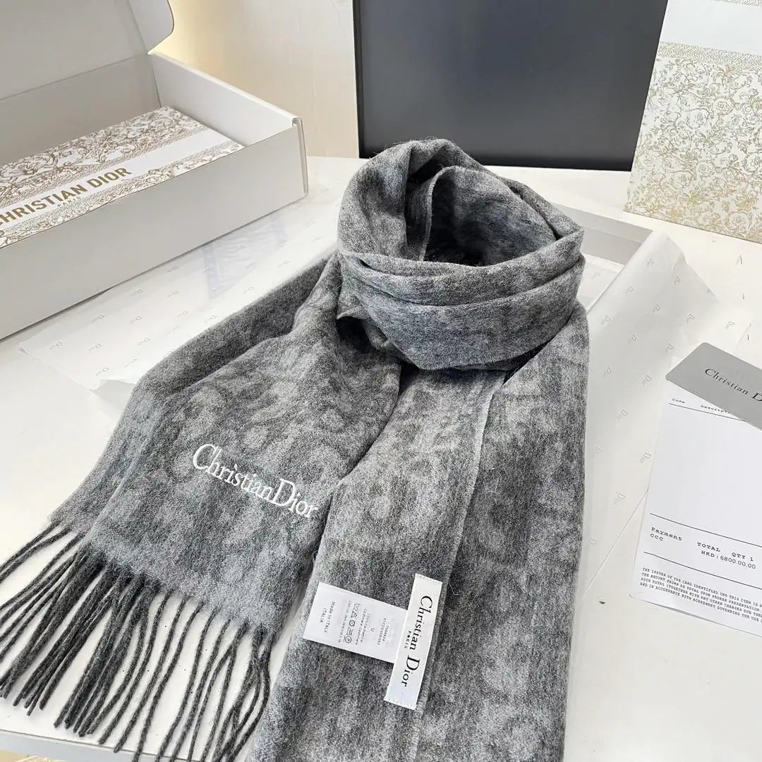 Dior Scarves Designer Scarf  Cashmere D63407