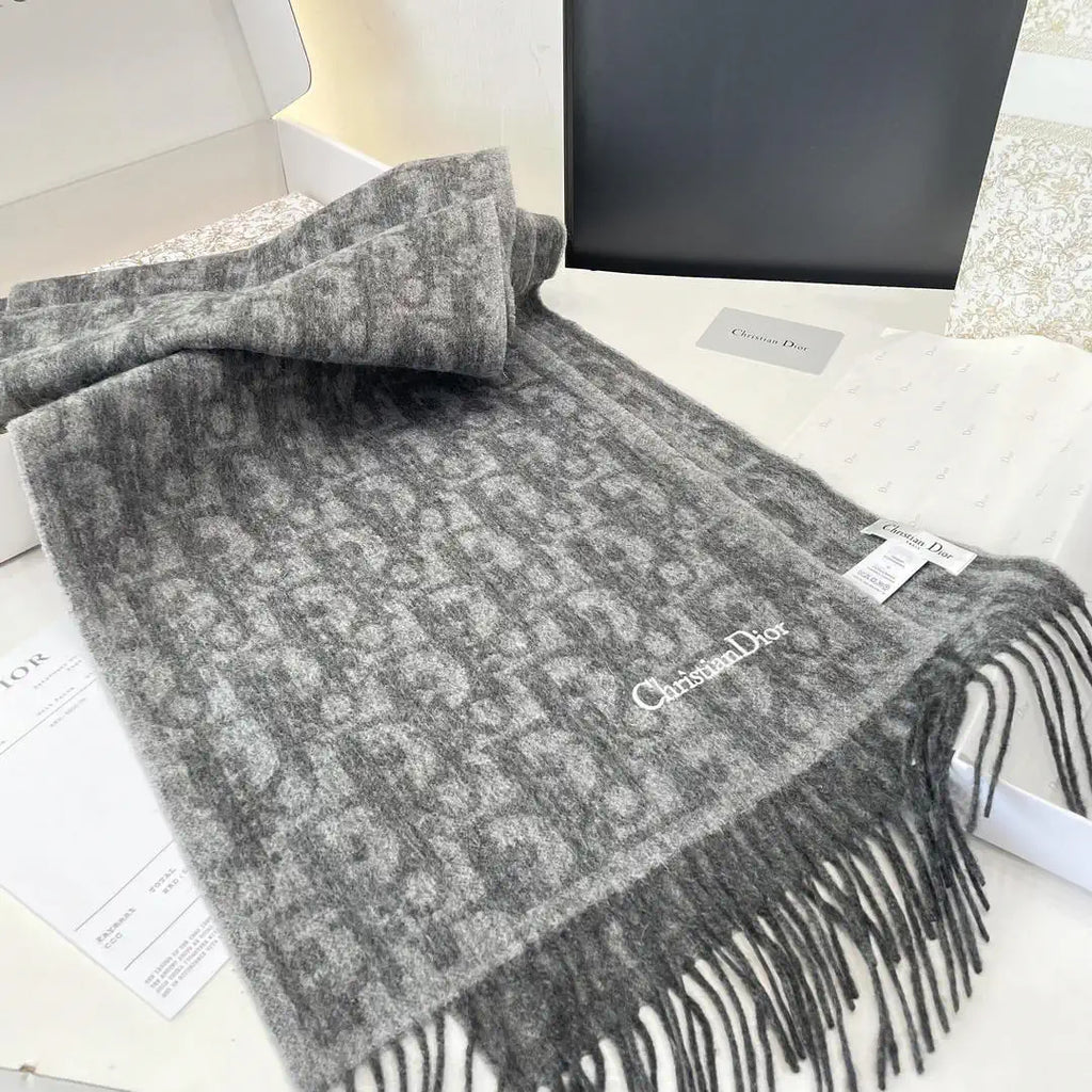 Dior Scarves Designer Scarf  Cashmere D63407