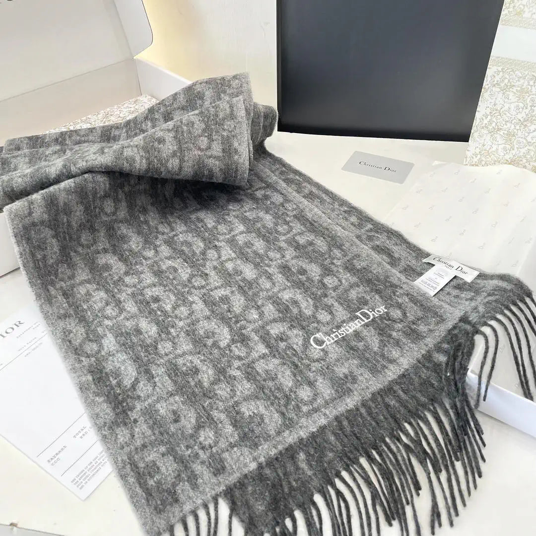 Dior Scarves Designer Scarf  Cashmere D63407
